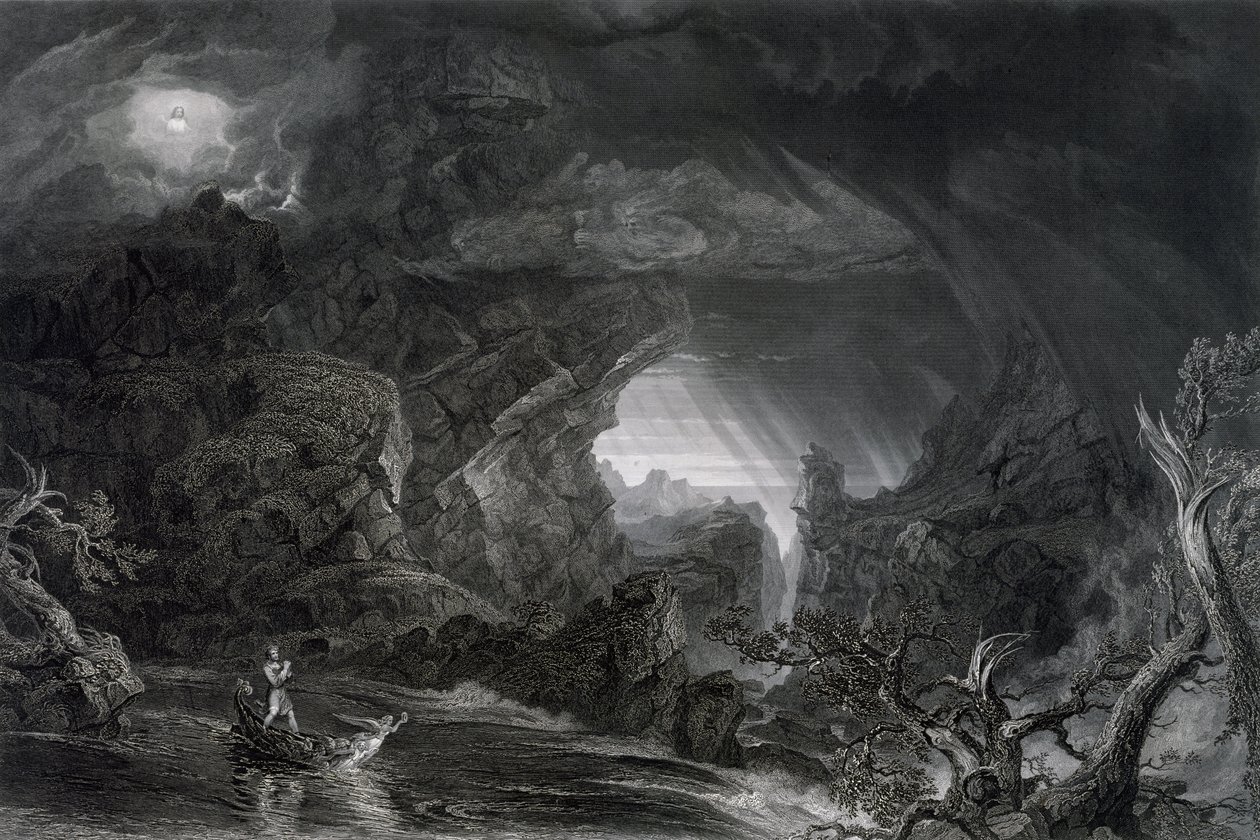 A viagem da vida: masculinidade, c. 1855 de James David Smillie