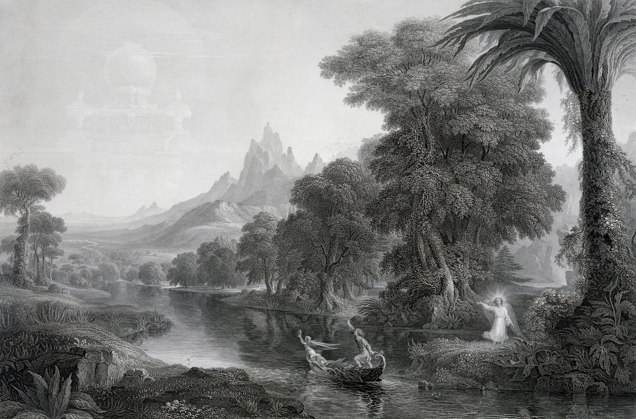A viagem da vida: juventude, c. 1855 de James David Smillie
