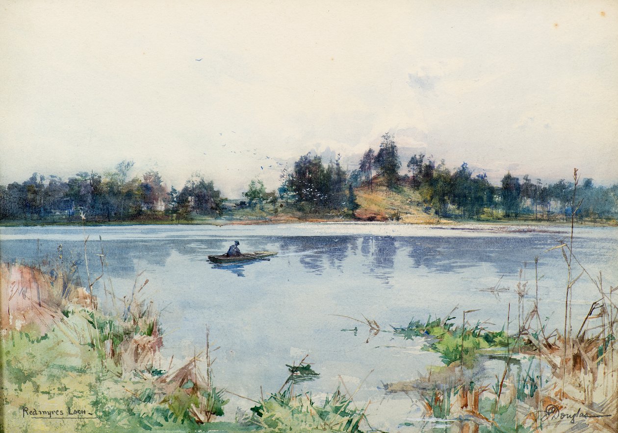 Redmyre Loch (aguarela) de James Douglas