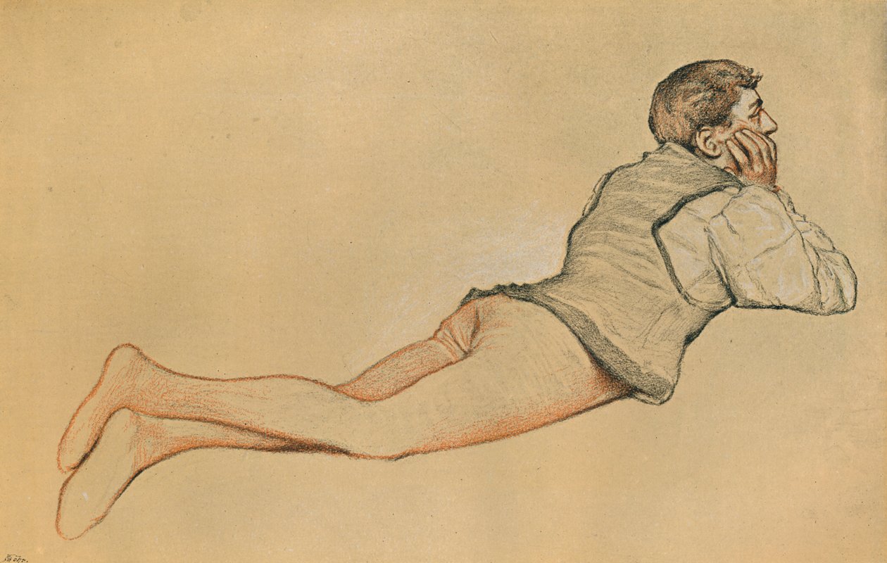 Boccaccio: A cena de abertura em Decamerone Decameron, c1900 de James Dromgole Linton