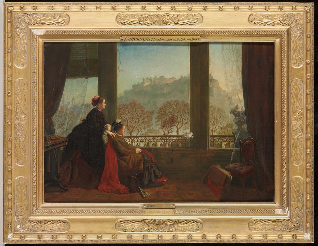 Retrato da Baronesa Burdett Coutts e sua companheira, Sra. Brown, Edimburgo, 1874, de James Drummond