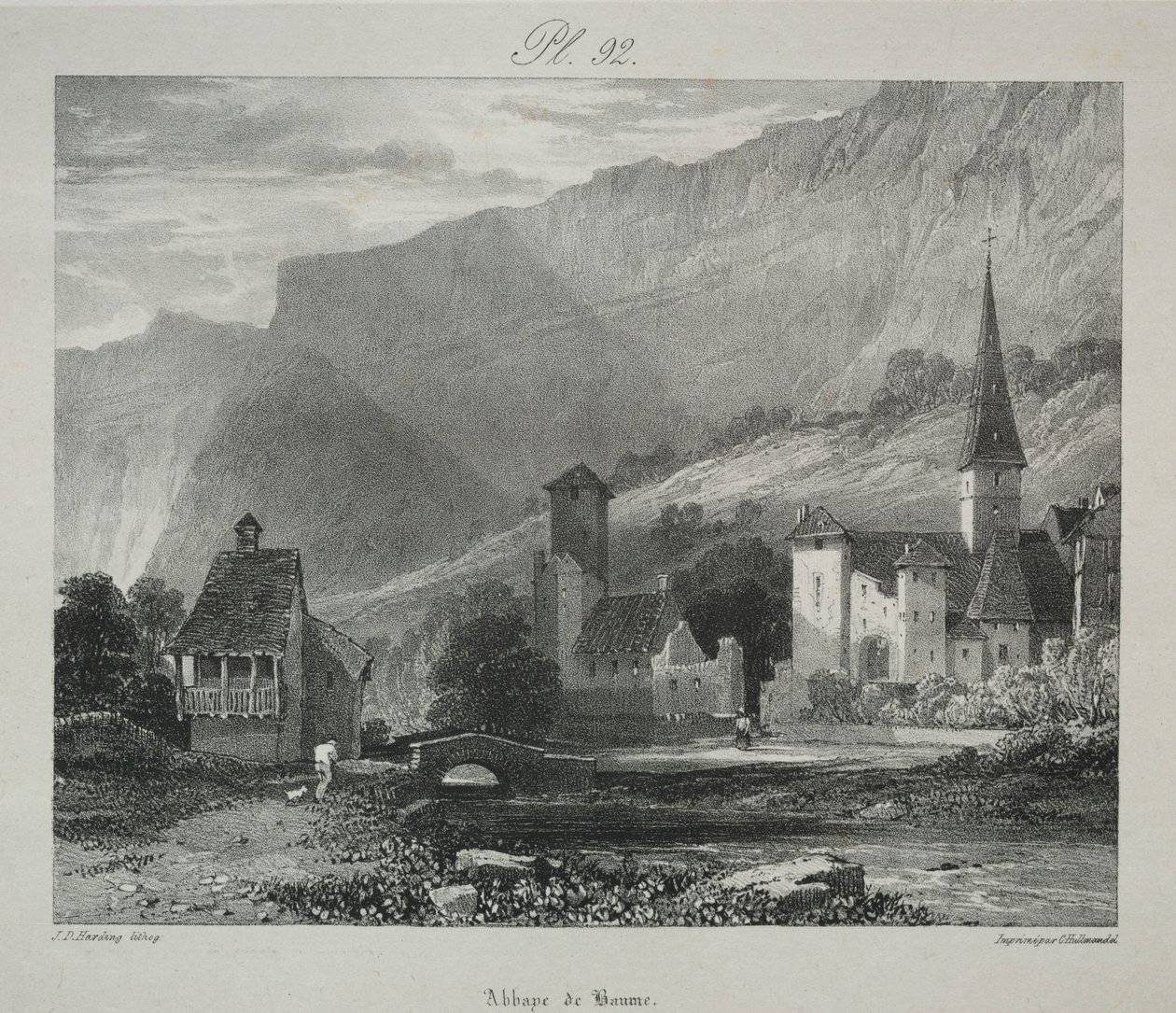 Uma série de assuntos das obras do falecido RP Bonington: Um Estudo da Natureza ..., 1829. de James Duffield Harding