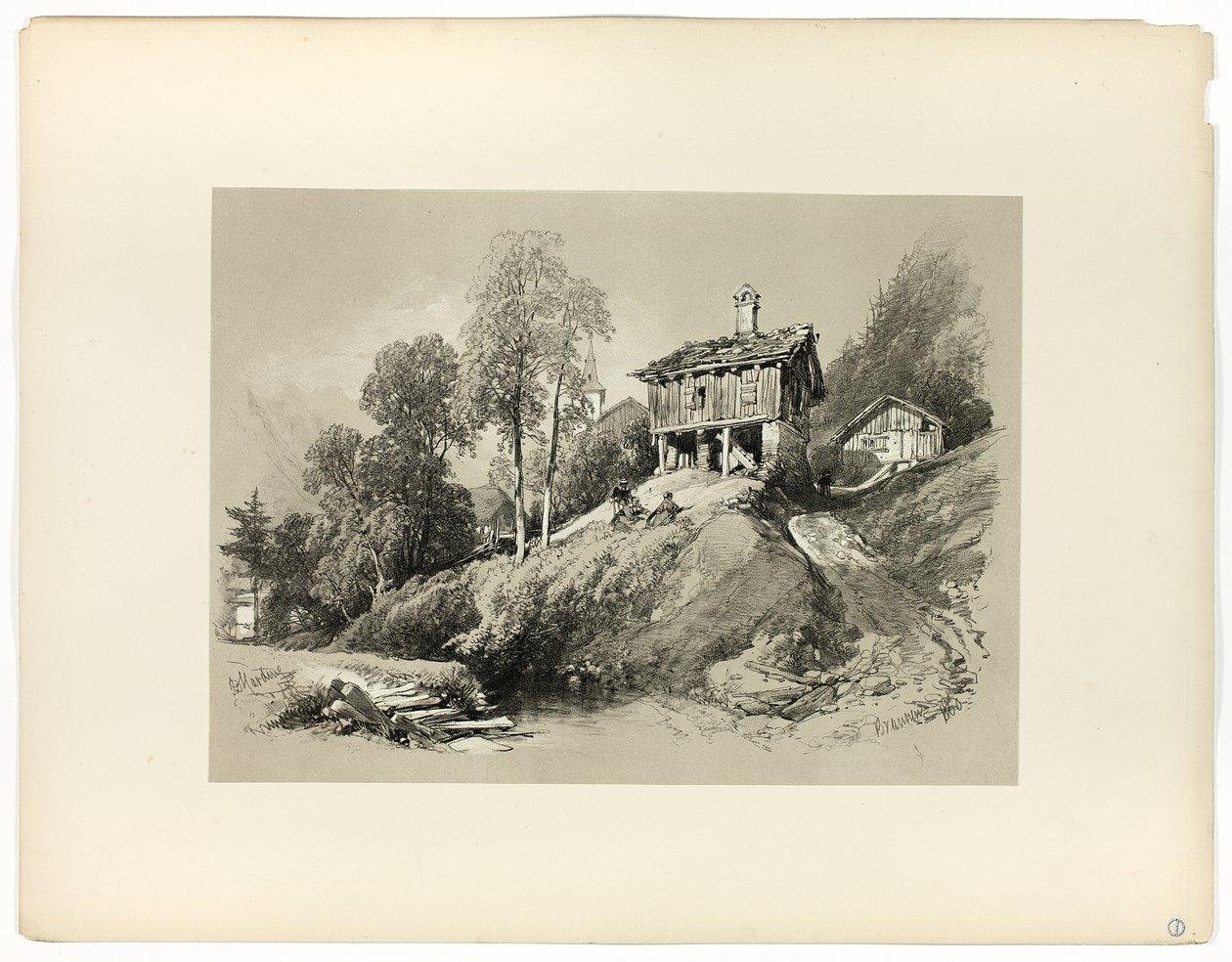 Brunnen, de Seleções Pitorescas de James Duffield Harding