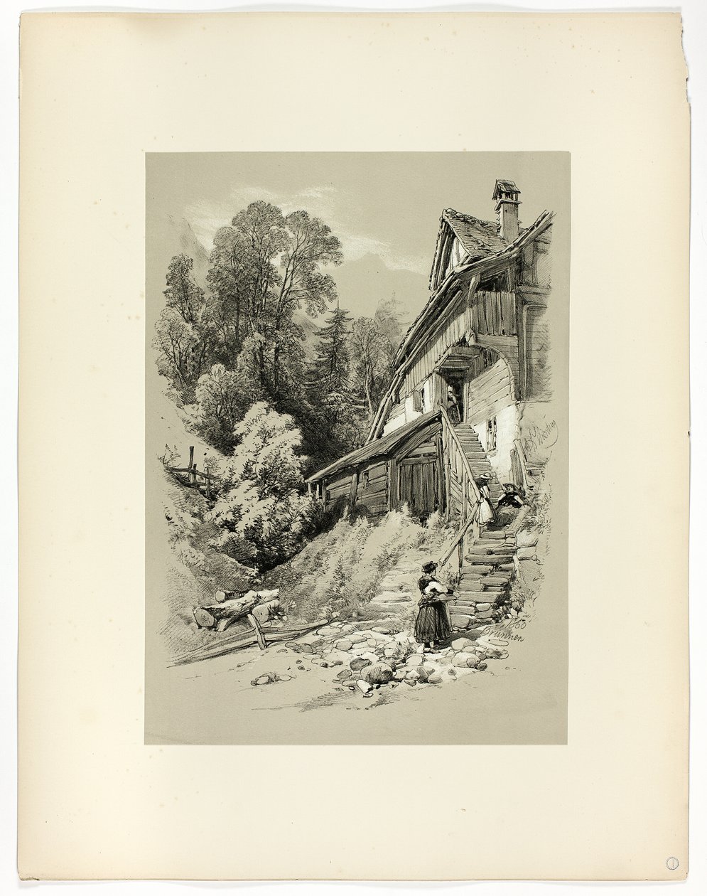 Brunnen, de Seleções Pitorescas de James Duffield Harding