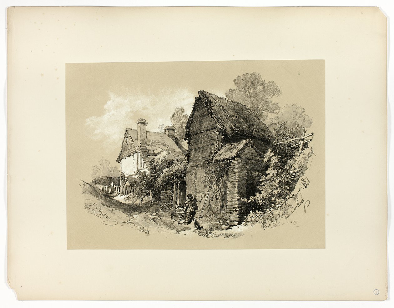 Buckland, Near Dorking, de Seleções Pitorescas de James Duffield Harding