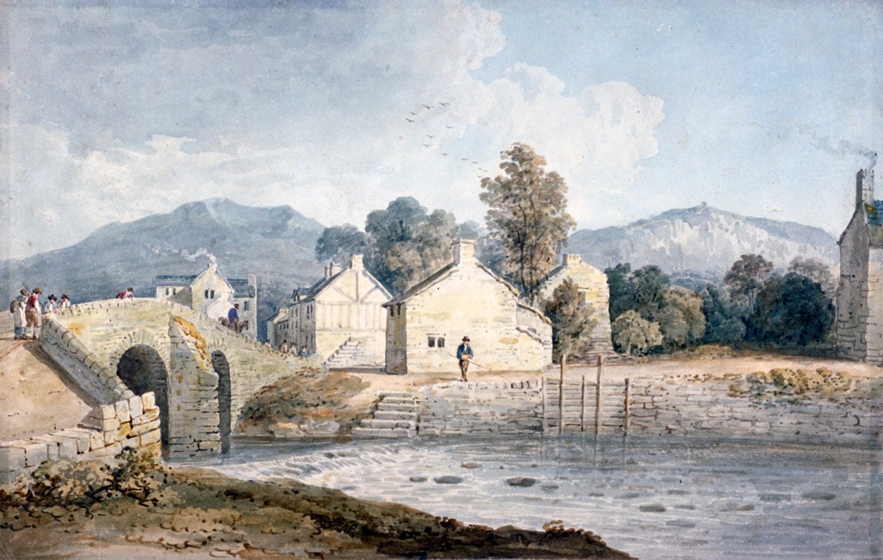 "Entrada em Keswick, Cumberland", século XIX.             de James Duffield Harding