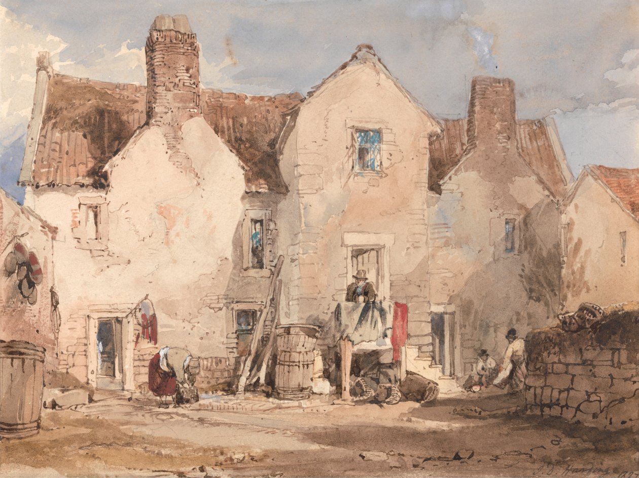 Casas de Pescadores em Sculcoats perto de Hull, Yorkshire de James Duffield Harding