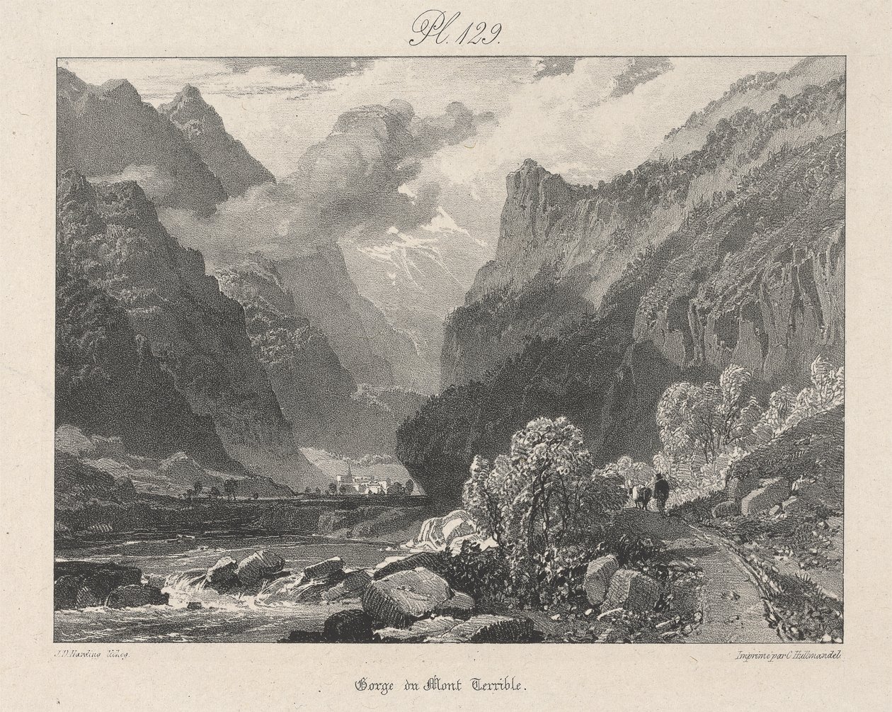 Monte Terrible Gorge de James Duffield Harding