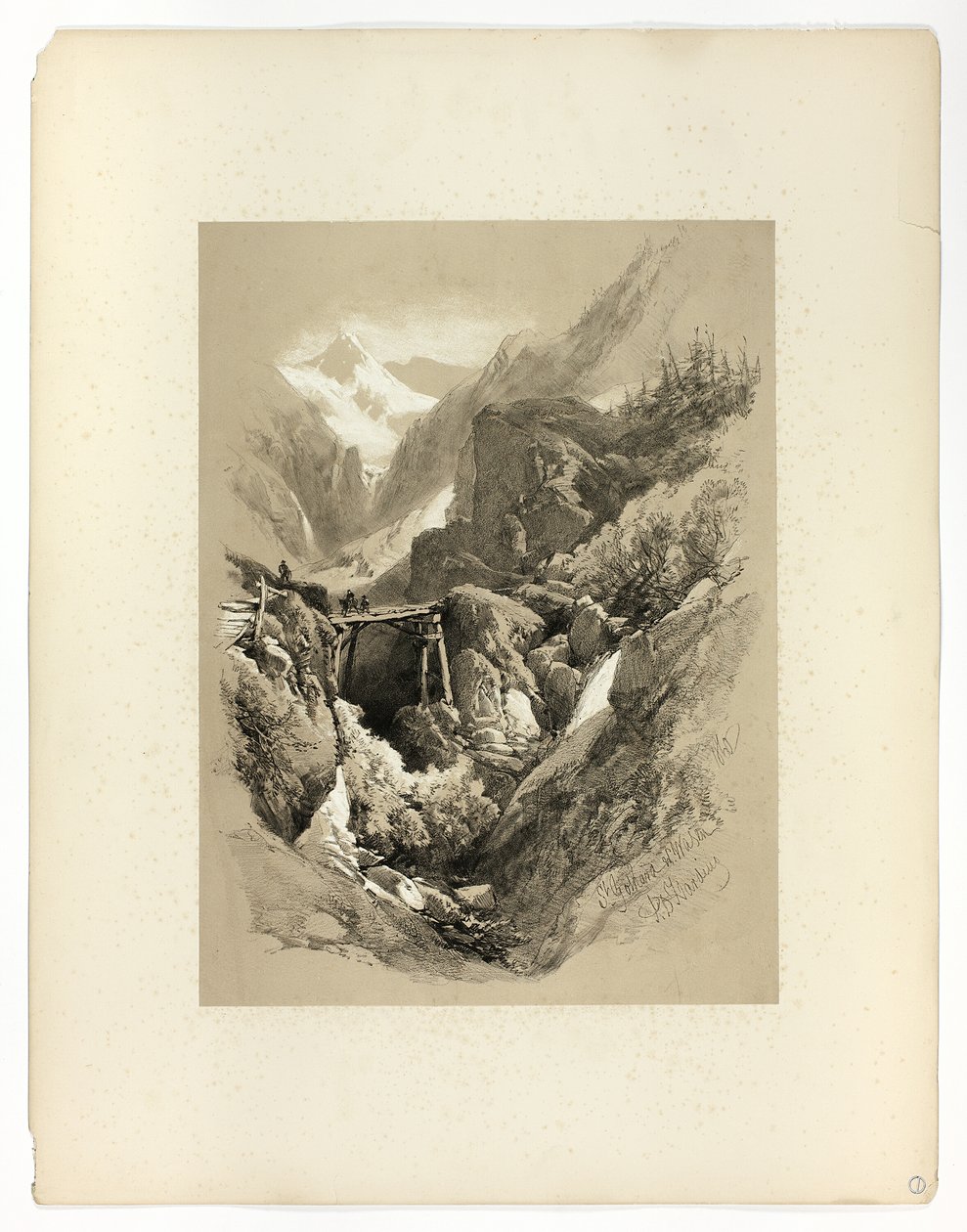 Saint Gothard, W. Wasen, de Seleções Pitorescas de James Duffield Harding