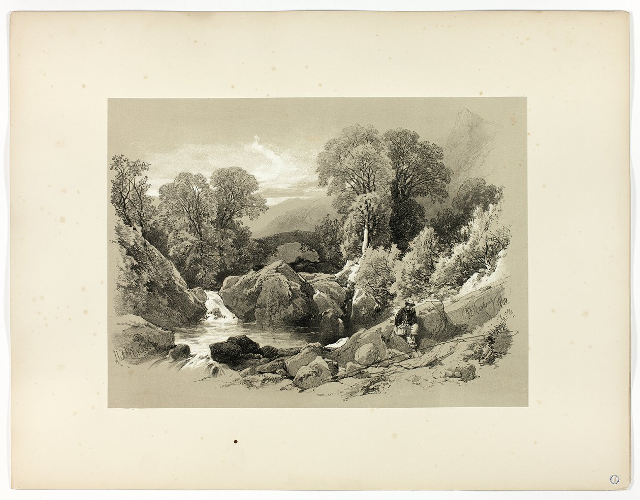 Ponte Sledde, de Seleções Pitorescas de James Duffield Harding