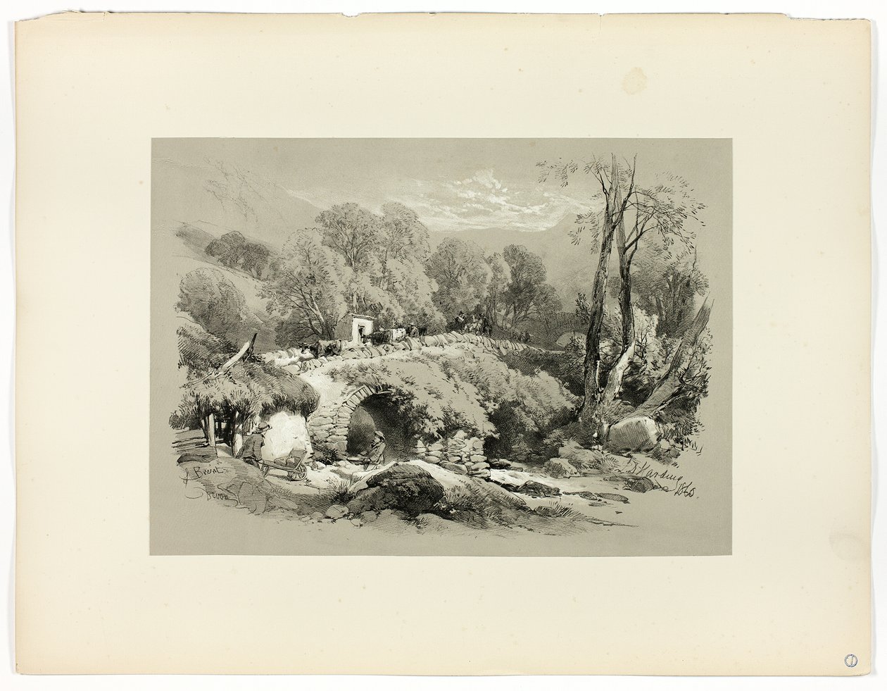 South Brent, Devon, de Seleções Pitorescas de James Duffield Harding