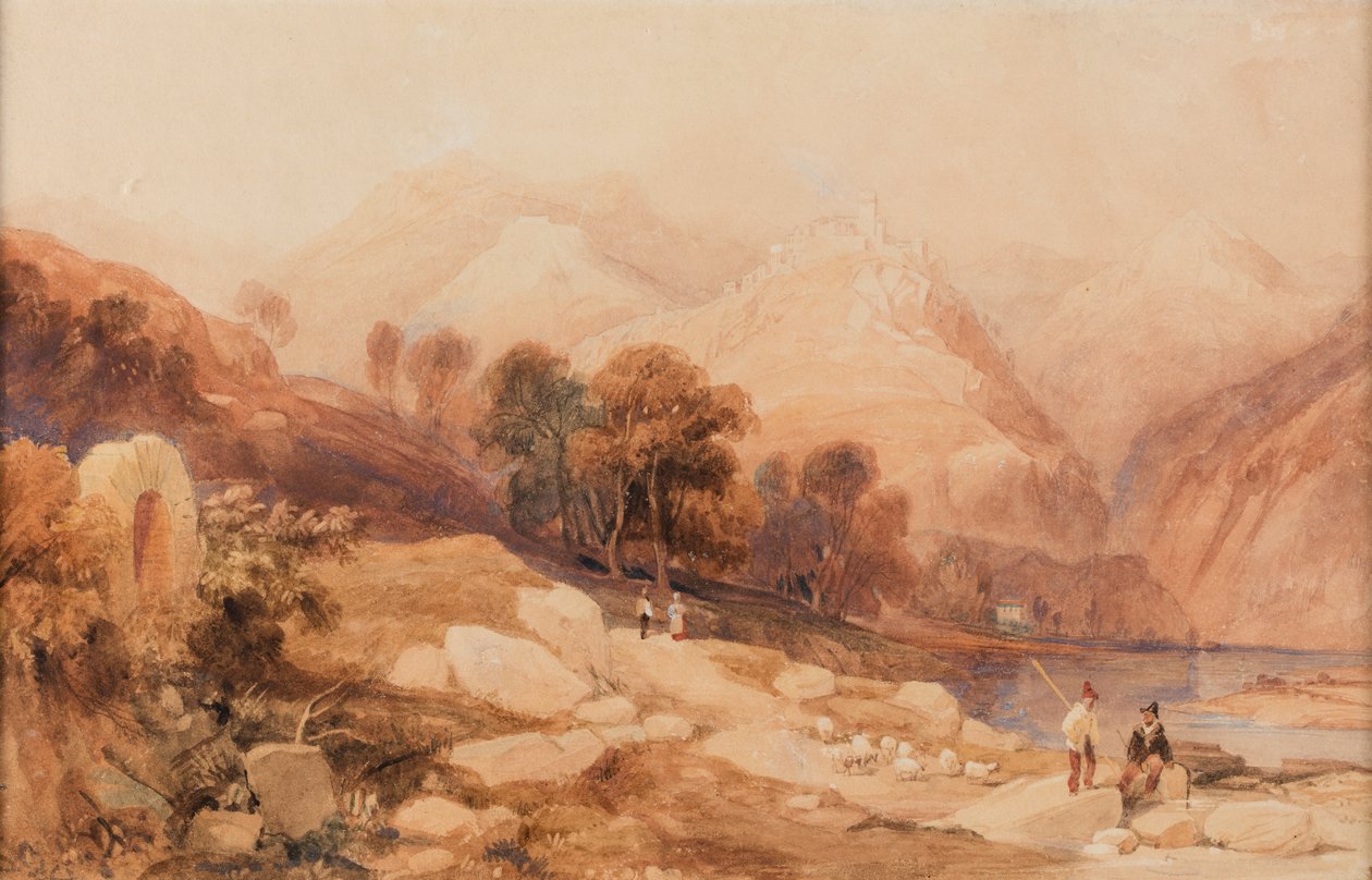 Os Drachenfels no Reno de James Duffield Harding