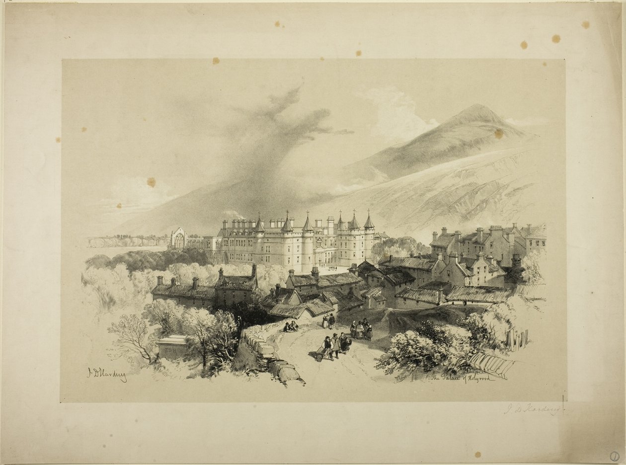 O Palácio de Holyrood de James Duffield Harding