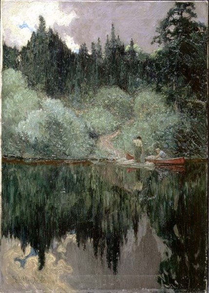 Clearing After Rain, Rio Maganatawan, Ontário de James Edward Hervey Macdonald