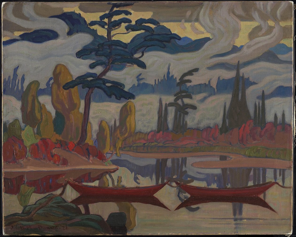 Névoa Fantasia, Northland, 1922 de James Edward Hervey Macdonald