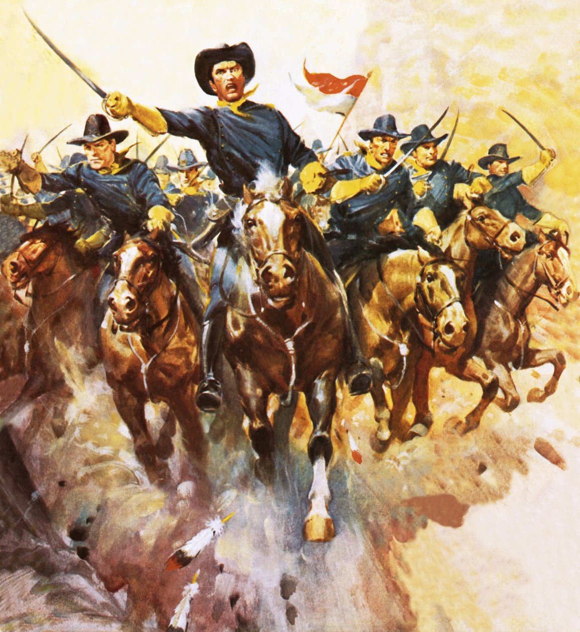 Carga da cavalaria americana de James Edwin McConnell
