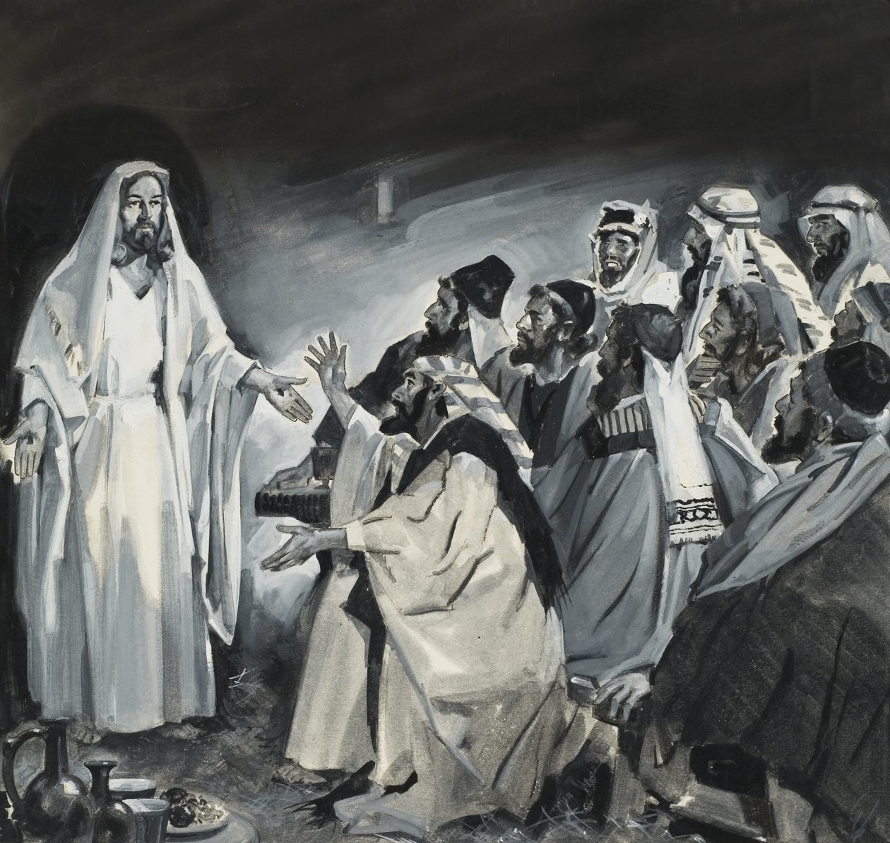 Tomé duvidoso, vendo Cristo depois da Ressurreição de James Edwin McConnell