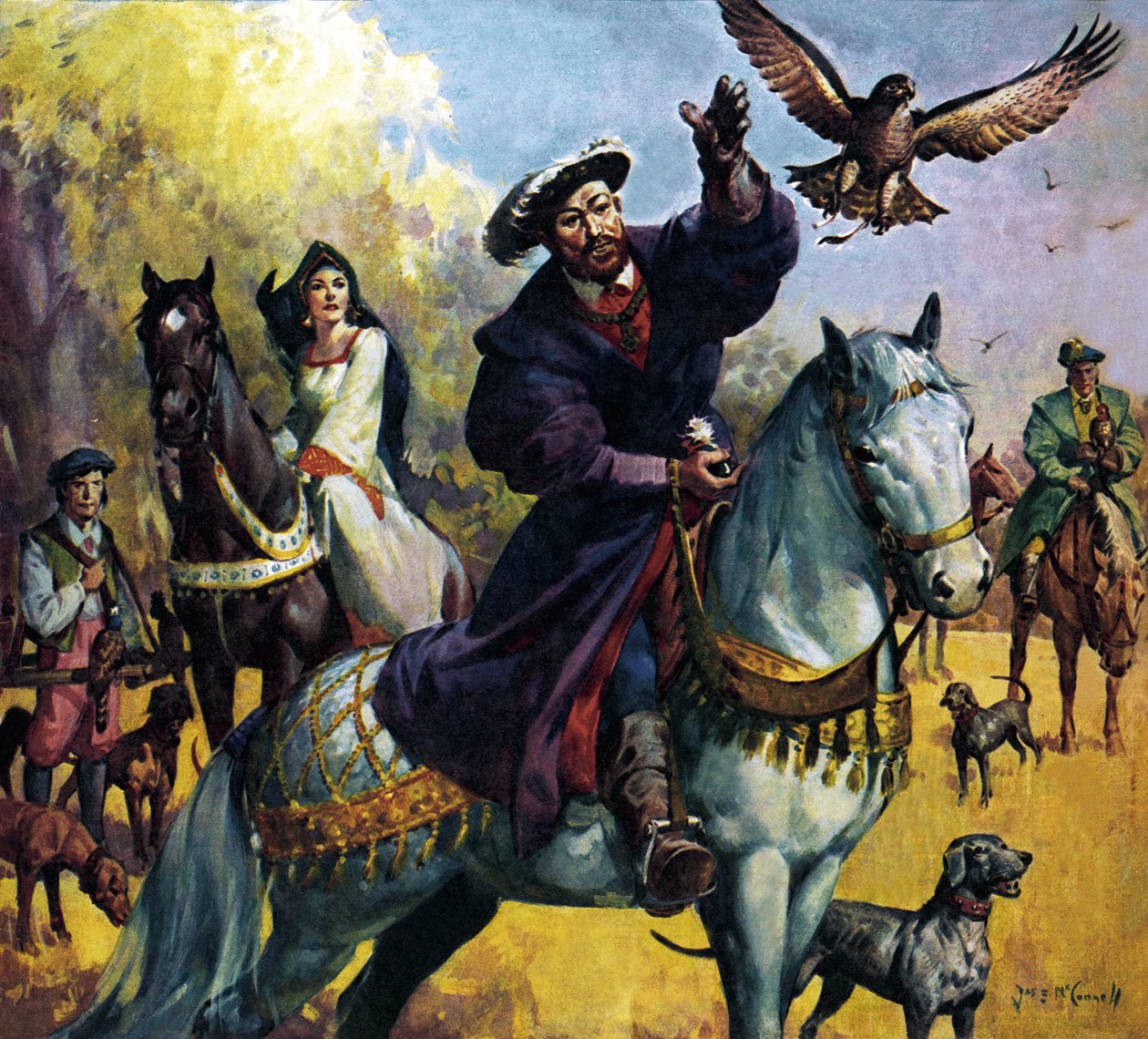 Henrique VIII e Ana Bolena de James Edwin McConnell