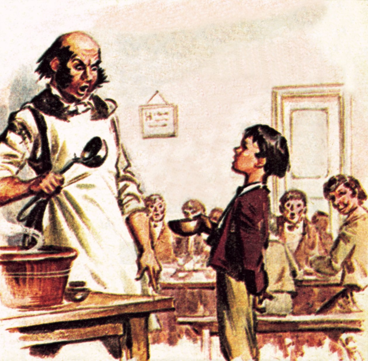 Oliver Twist a pedir mais de James Edwin McConnell