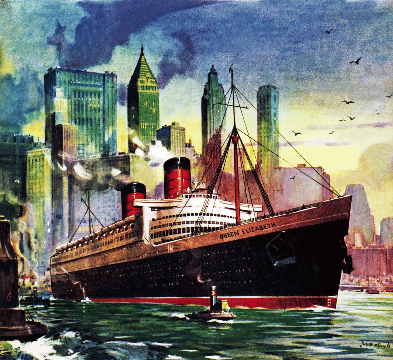 RMS Queen Elizabeth de James Edwin McConnell