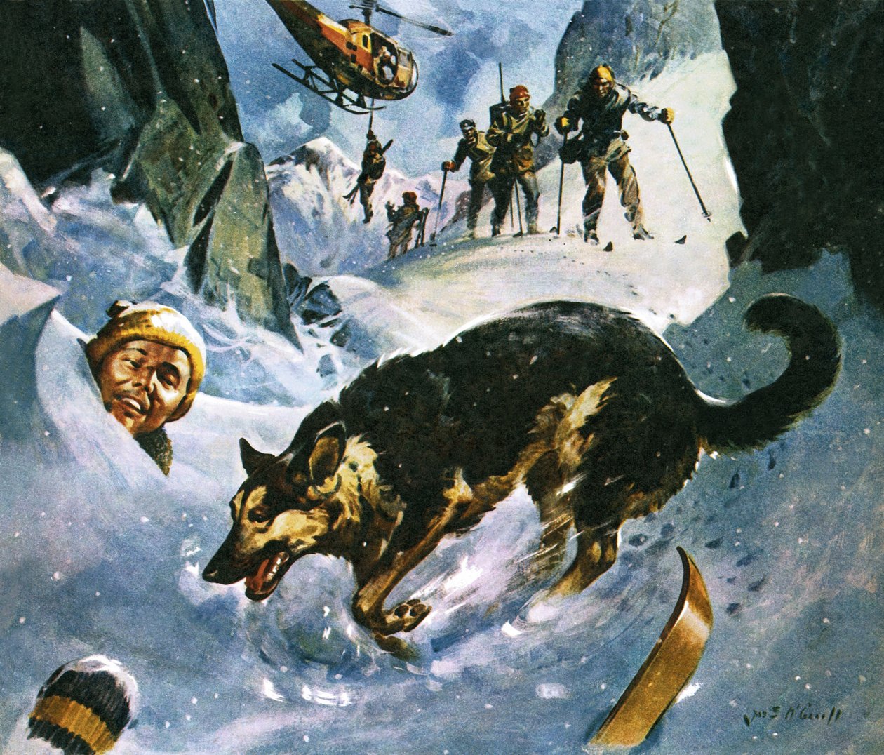 Resgate na neve de James Edwin McConnell