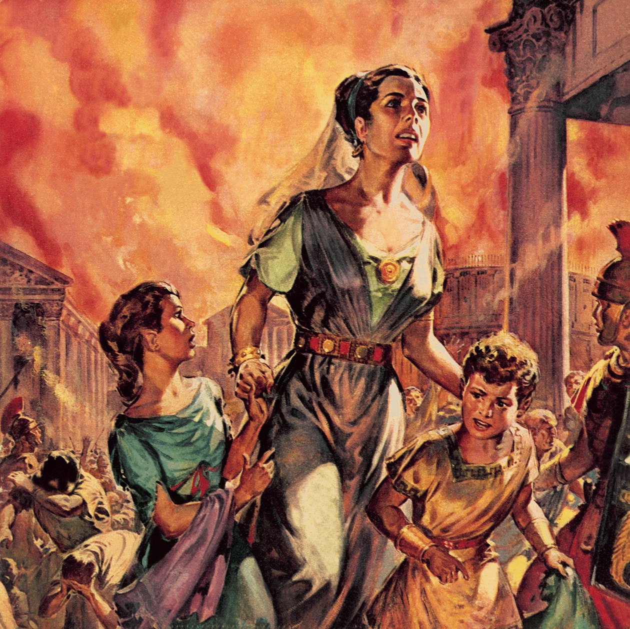 Quando Roma ardia em 64 (litografia) de James Edwin McConnell