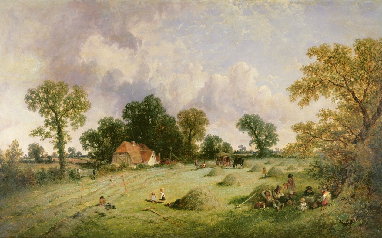 Fenação em Hampshire de James Edwin Meadows
