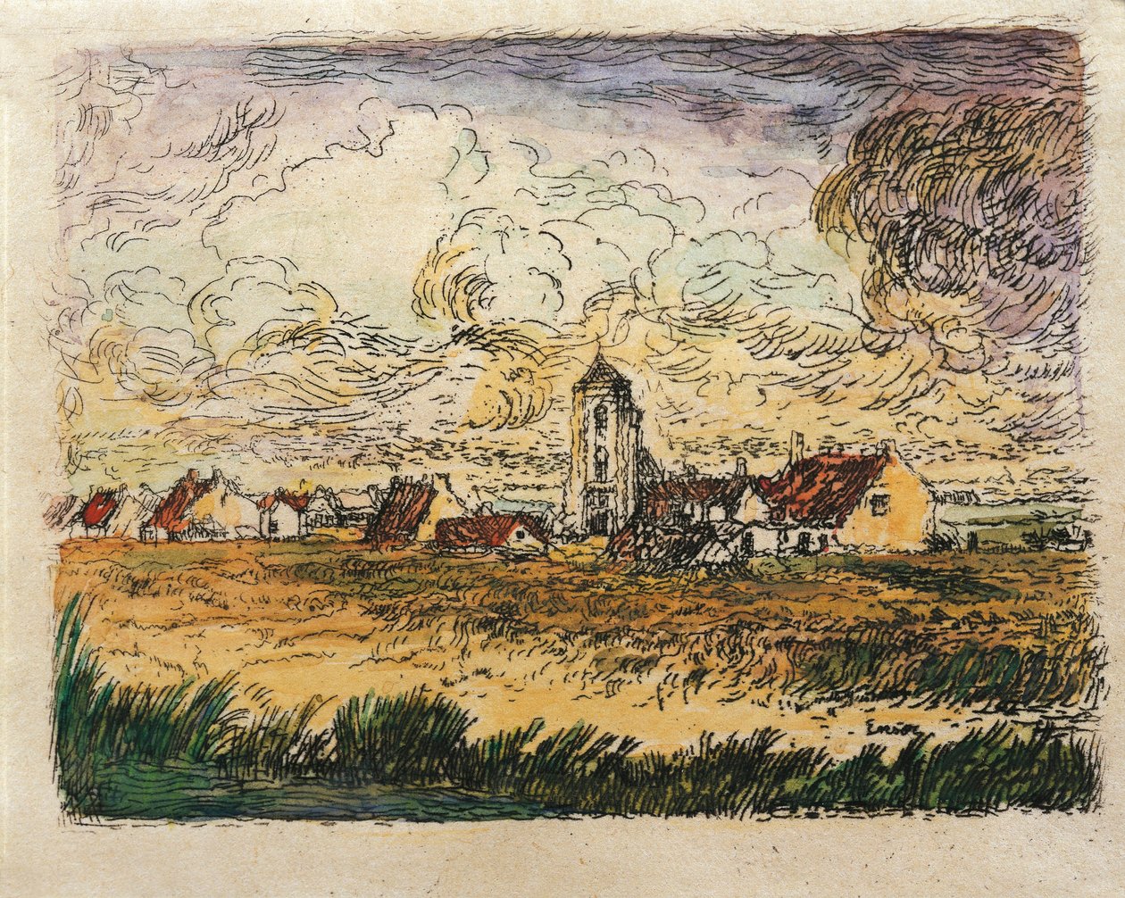 Bélgica, Pequena Vista de Mariakerke de James Ensor