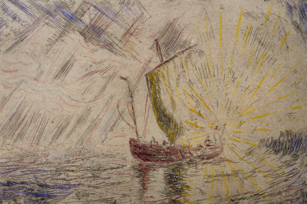 Cristo a acalmar a tempestade de James Ensor