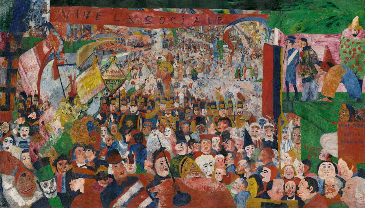 A entrada de Cristo em Bruxelas em 1889 de James Ensor