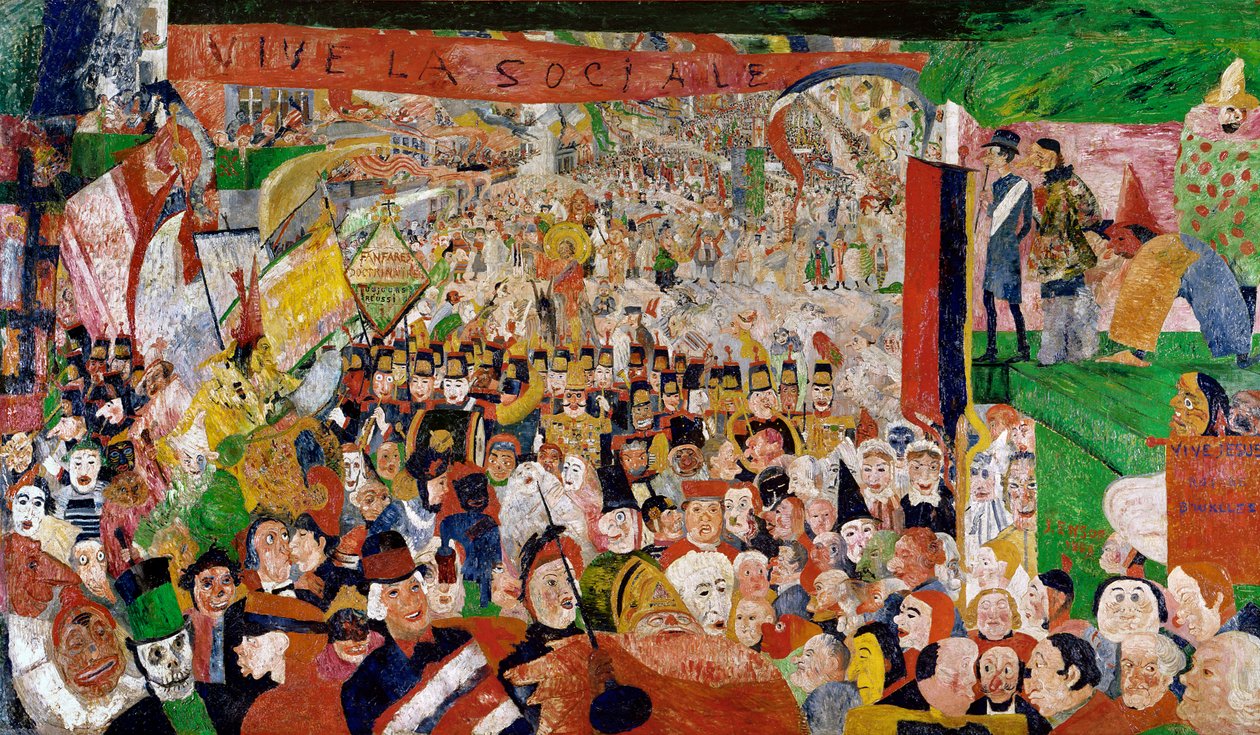 A Entrada Triunfal de Cristo em Bruxelas de James Ensor