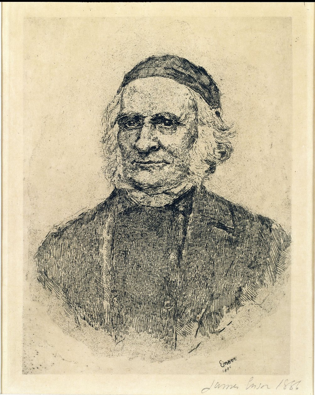 O micólogo escandinavo Elias Magnus Fries de James Ensor