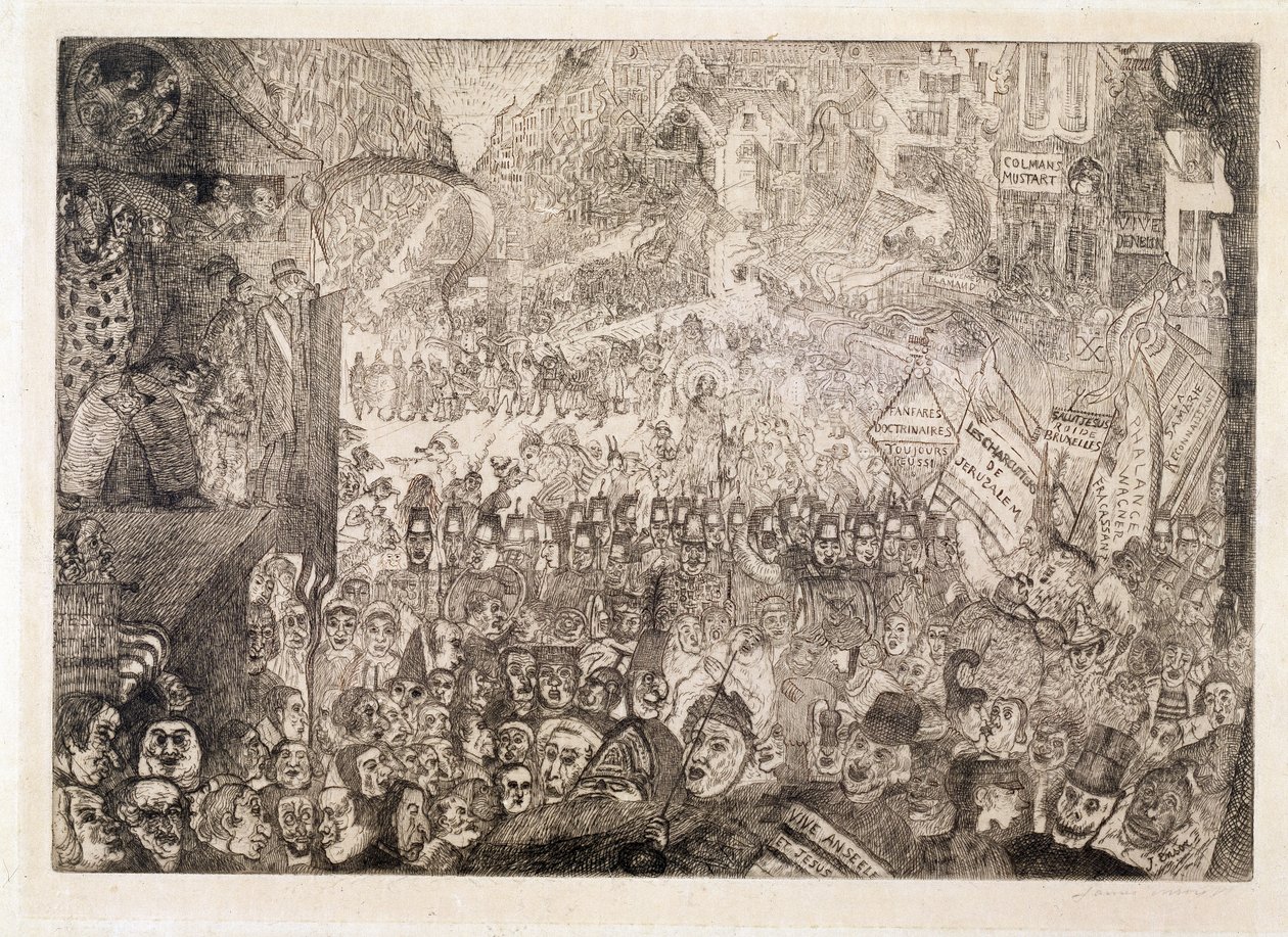 A entrada de Cristo em Bruxelas de James Ensor