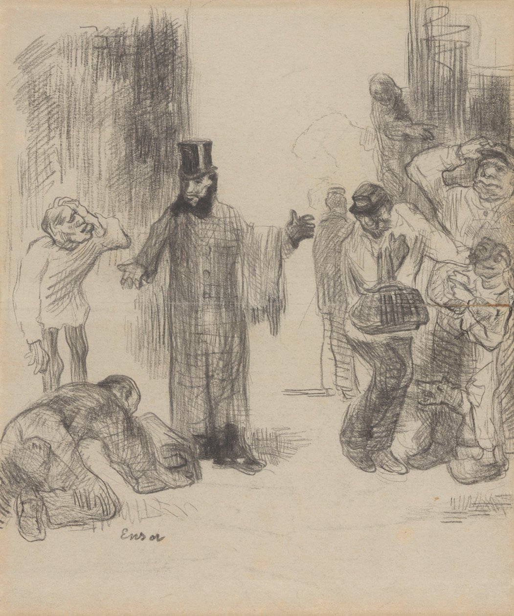 Os carregadores de encomendas de James Ensor
