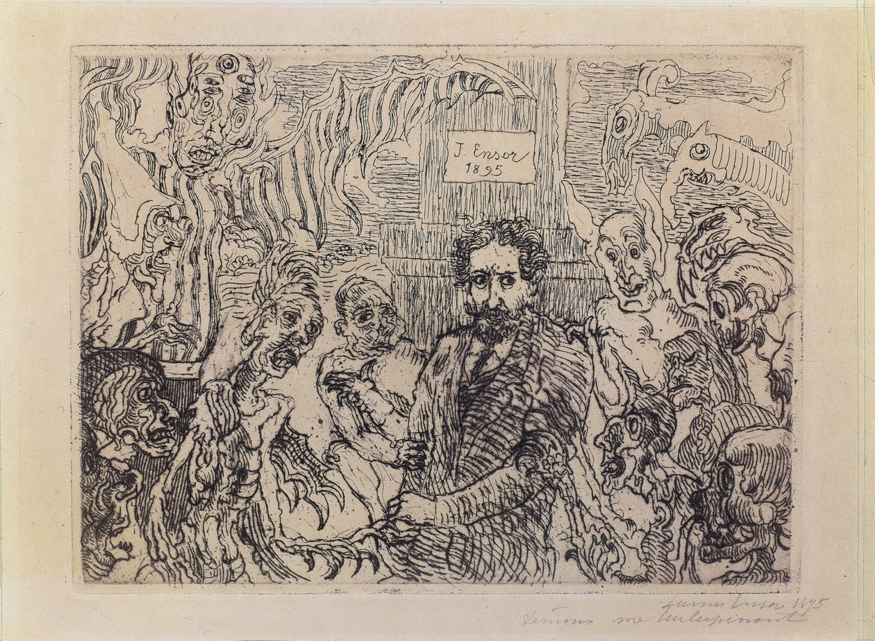 Demónios a provocar-me de James Ensor