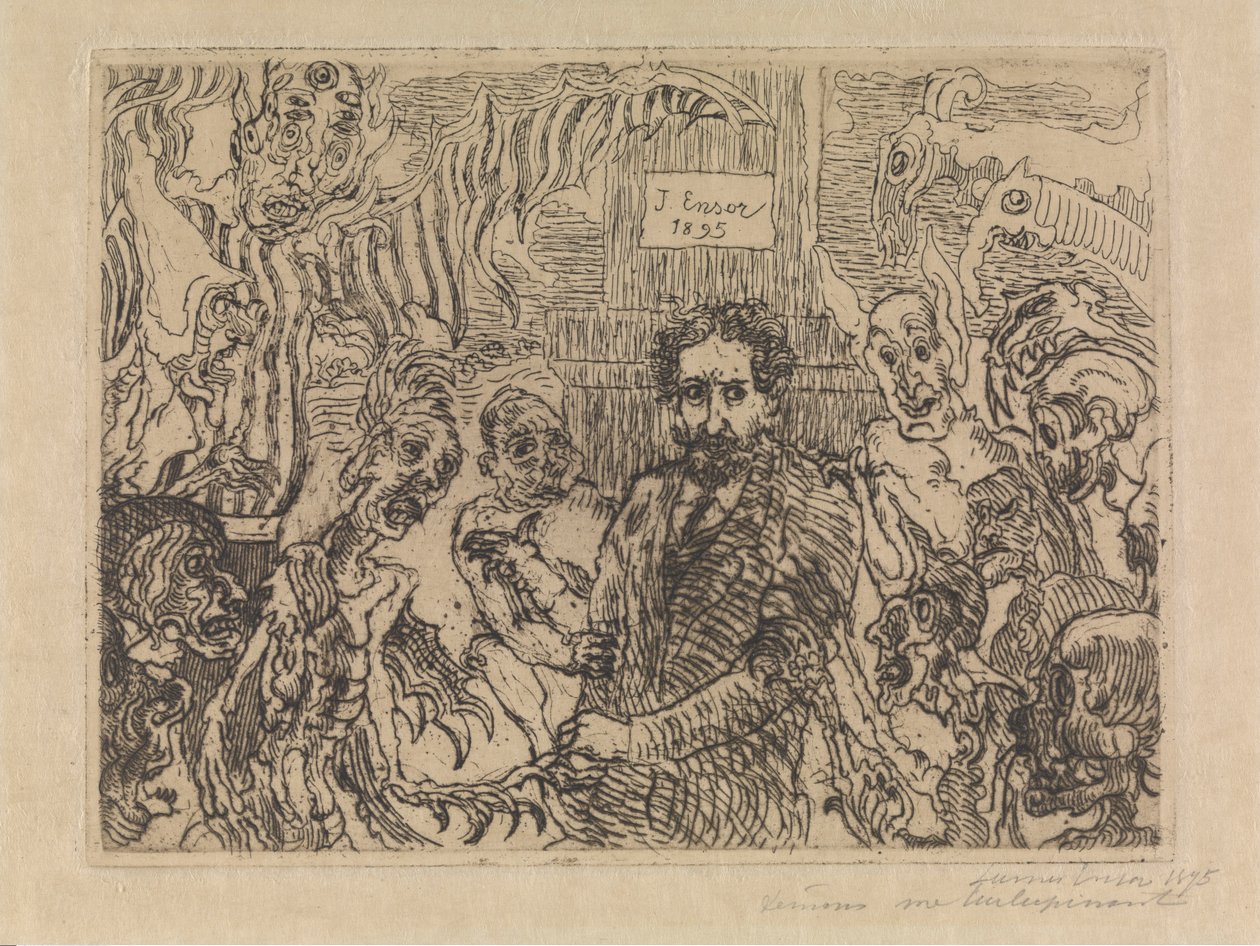 Demónios a provocar-me de James Ensor