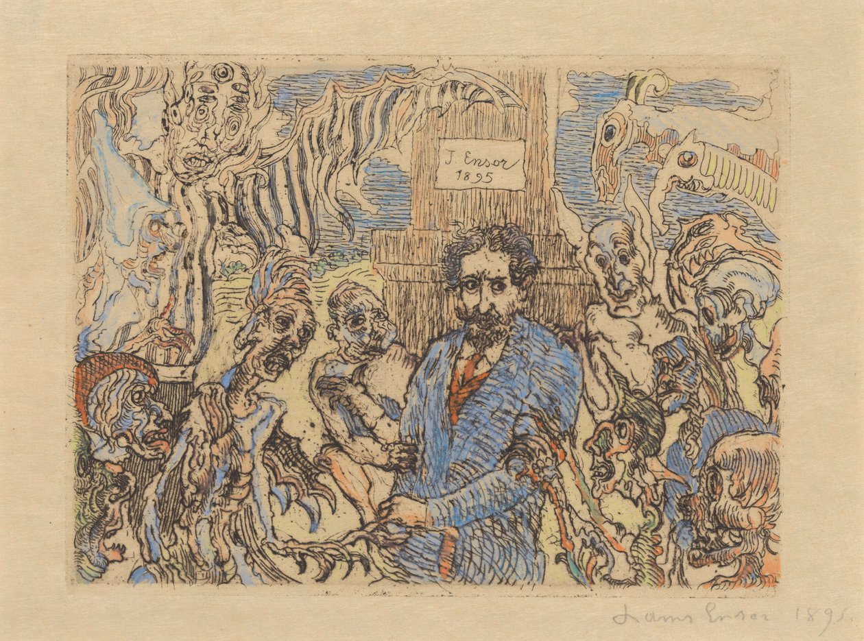 Os demónios a provocarem-me de James Ensor