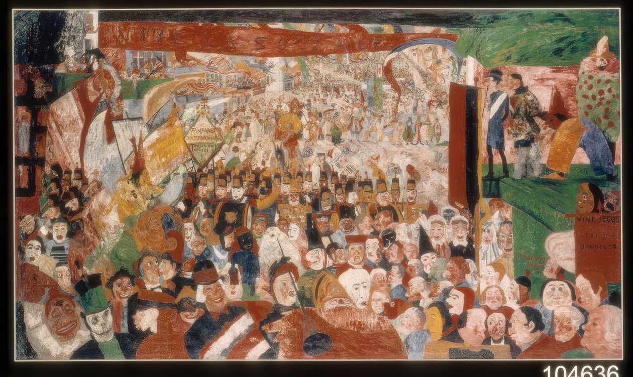 A entrada de Cristo em Bruxelas em 1889 de James Ensor