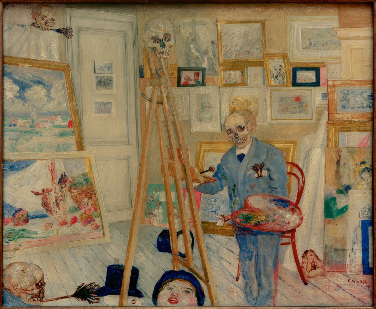 O pintor-esqueleto de James Sidney Ensor