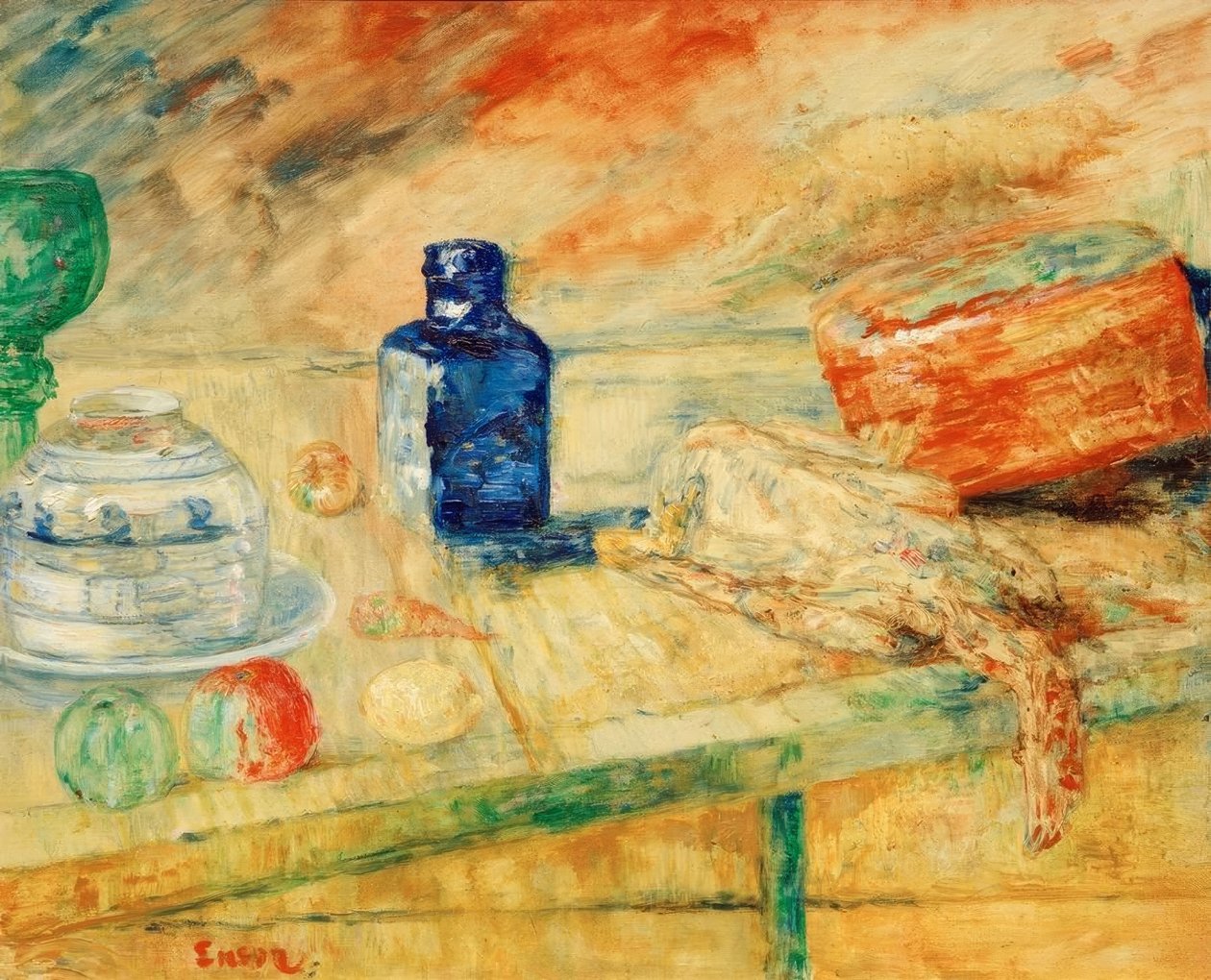 O frasco azul de James Sidney Ensor