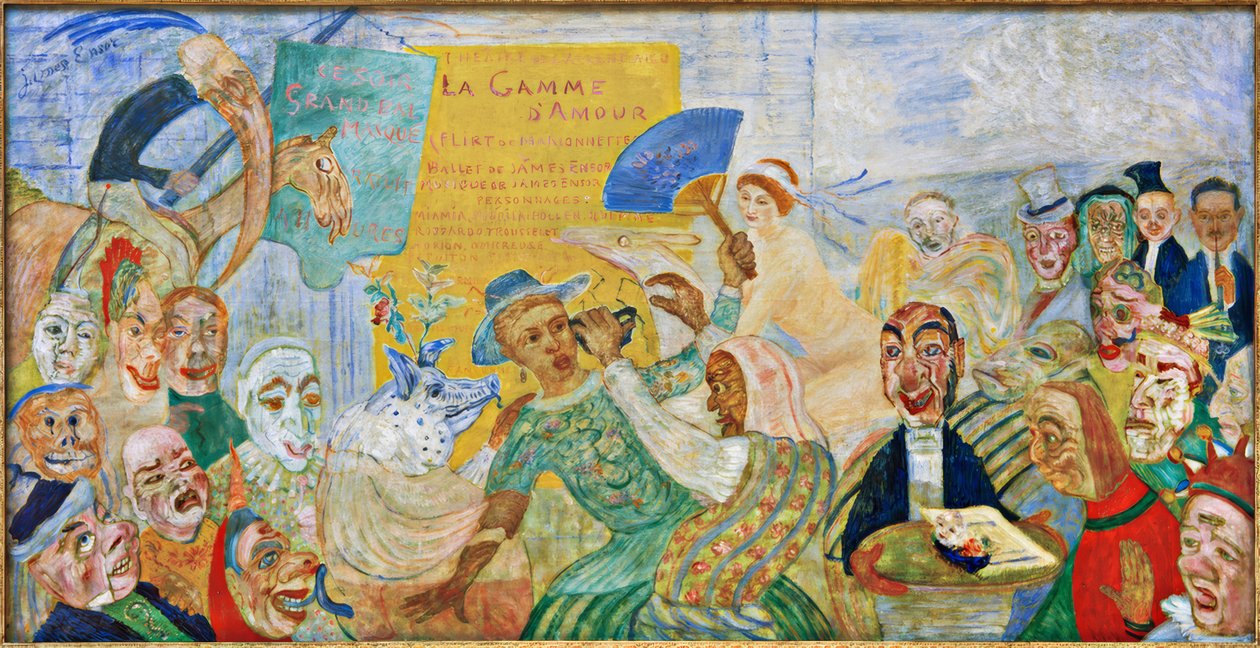 A máscara puxada para baixo de James Sidney Ensor