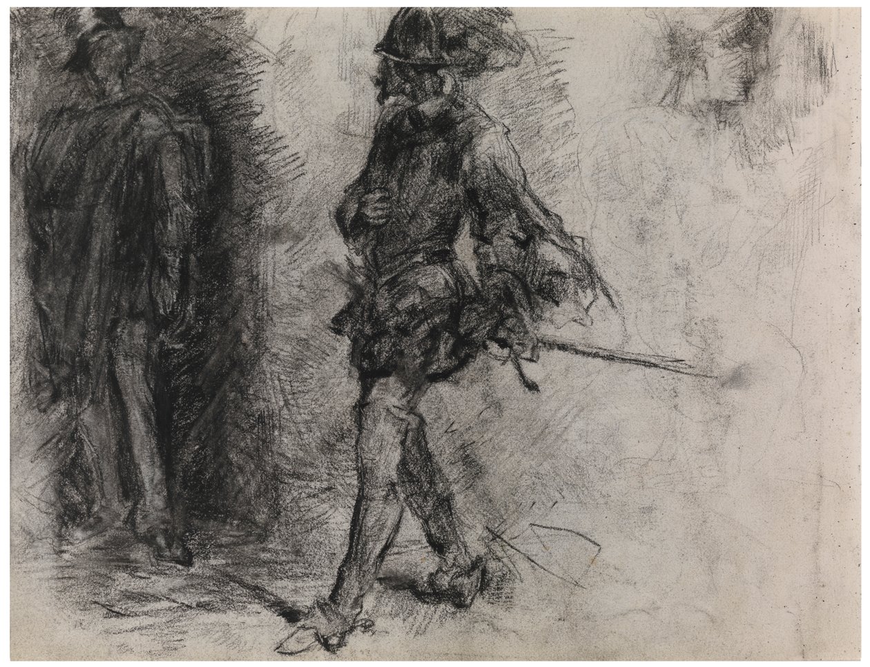 Dom Quixote (dito em papel) de James Ensor