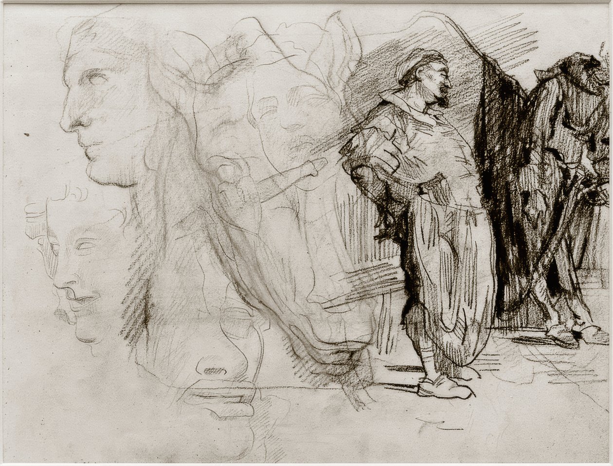 Dom Quixote e Cabeça de Cavalo de James Sidney Ensor
