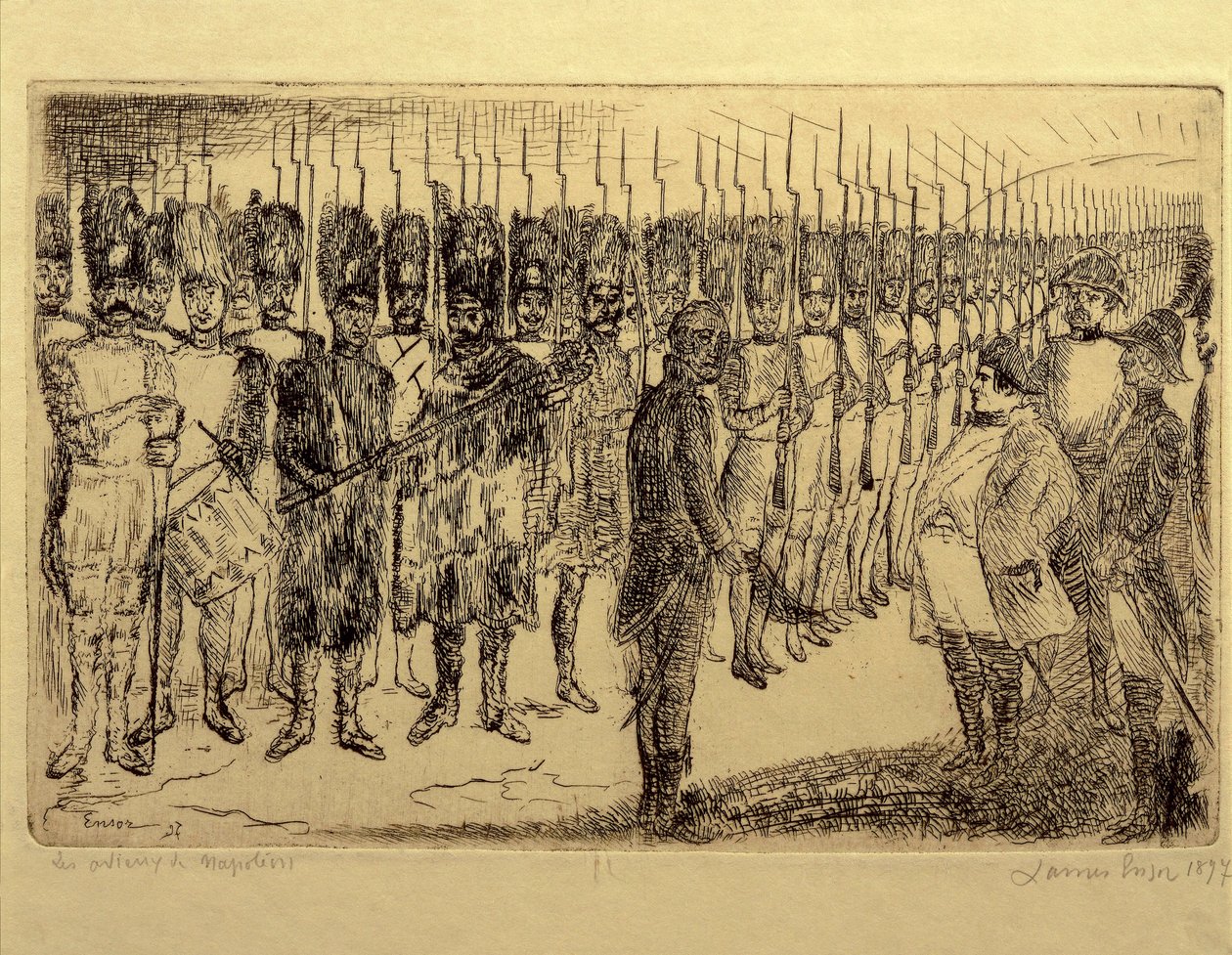 França, o adeus de Napoleão de James Ensor