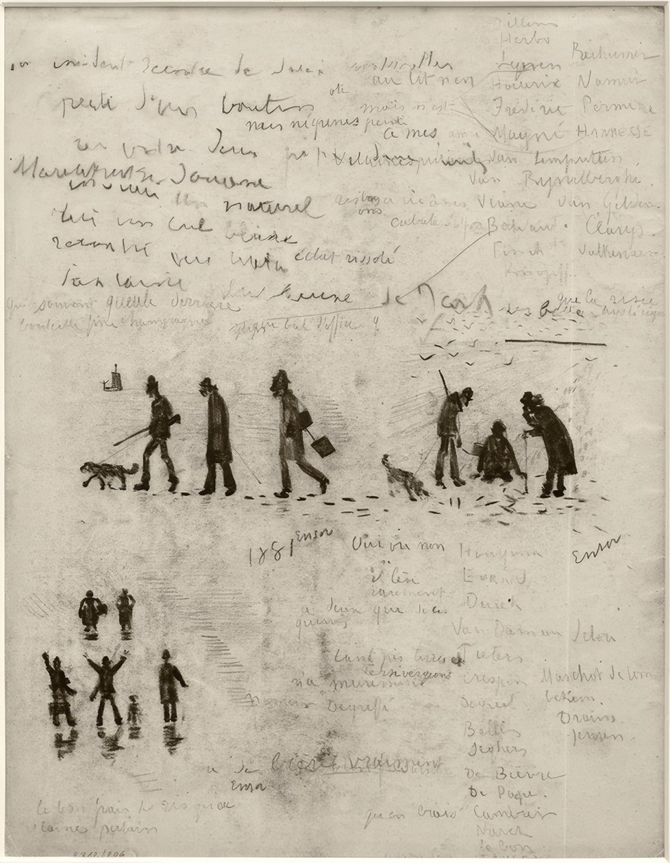 História sem palavras (Hunter in winter) de James Sidney Ensor