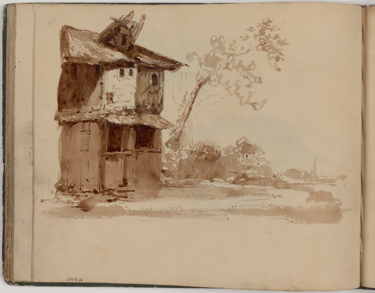 Casa com árvores de James Ensor