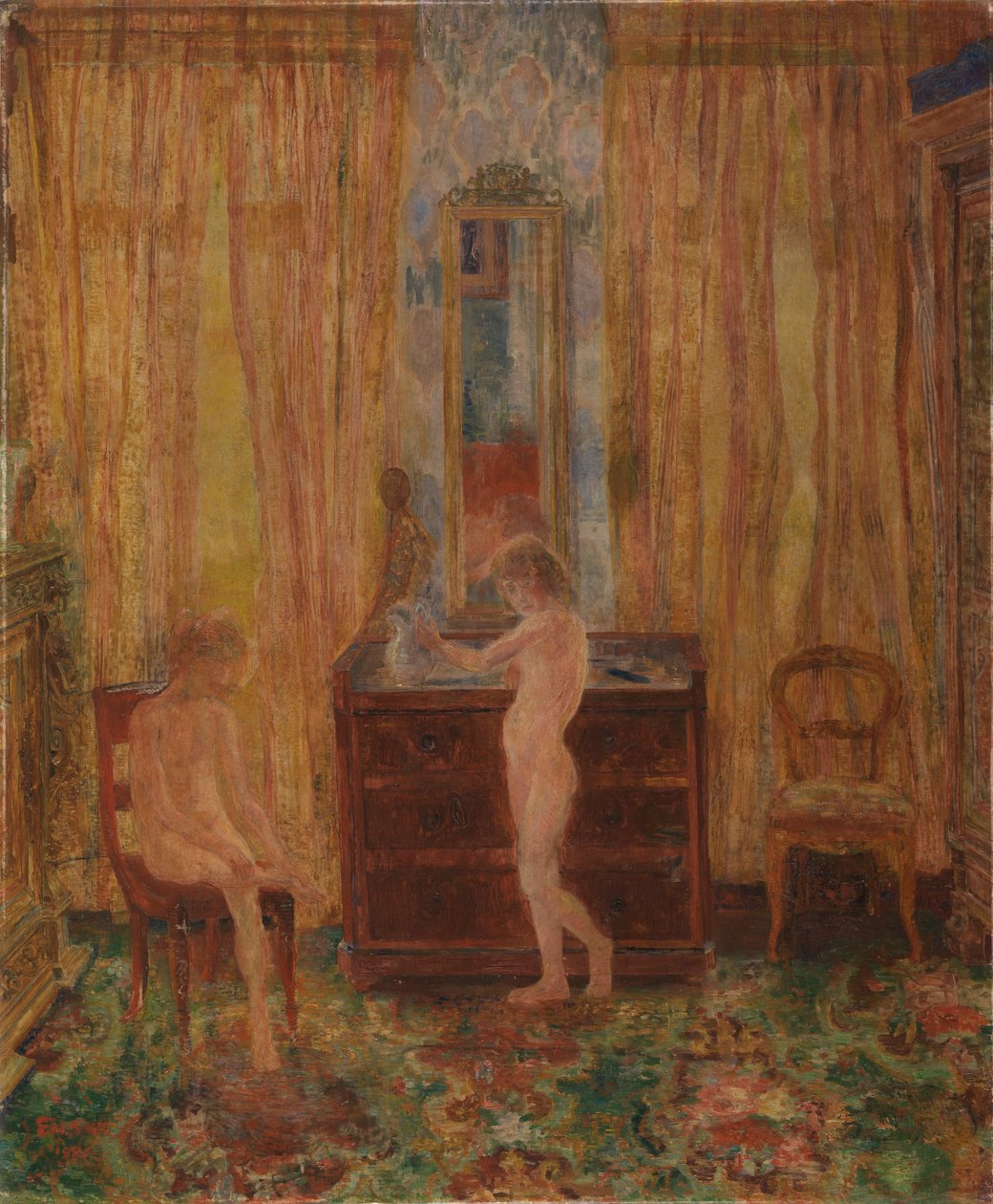 Crianças na toilette matinal de James Ensor
