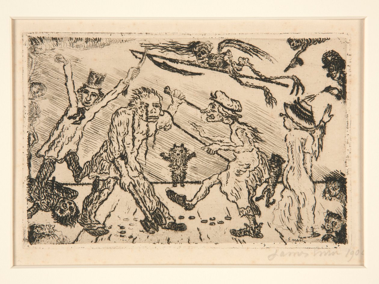 La col?re (Wrath), da carteira Les p?ch?s capitaux (Os Pecados Mortais) de James Ensor
