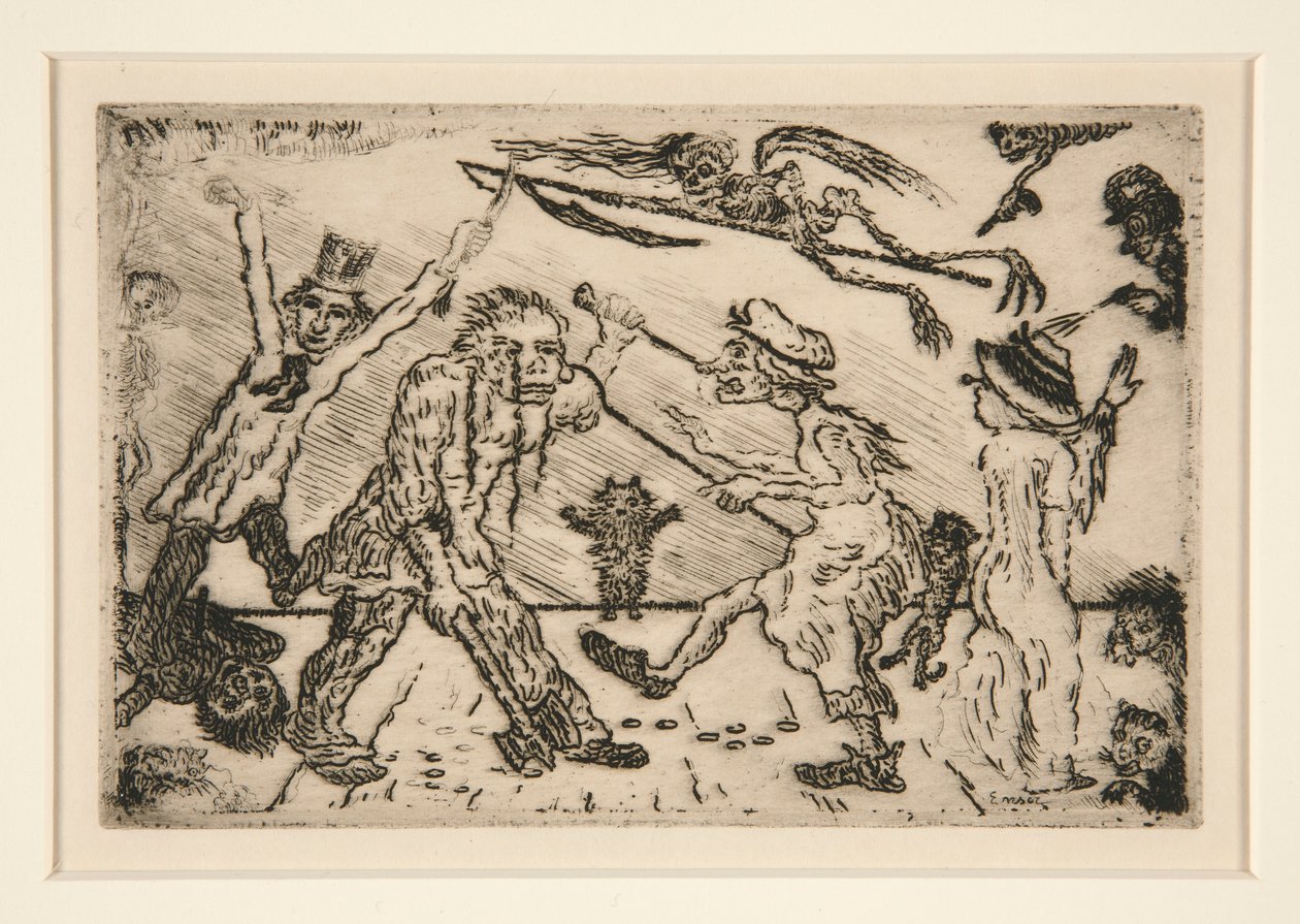 La col?re (Wrath), do portfólio Les p?ch?s capitaux (The Deadly Sins) de James Ensor