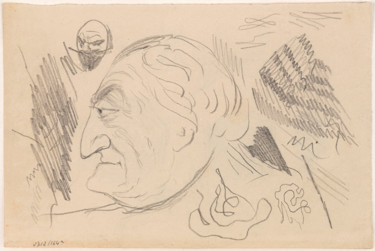Homem de perfil de James Ensor